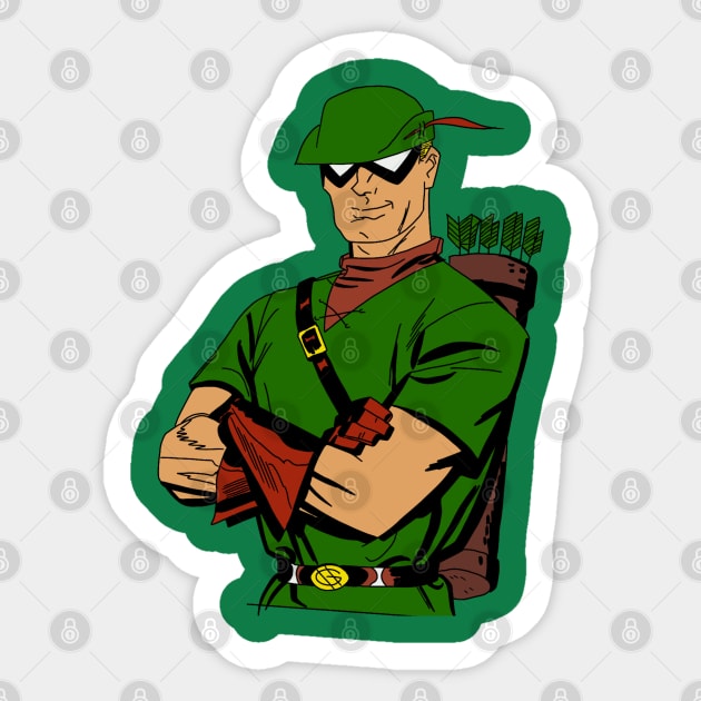 The Green Arrow Sticker by pinxtizzle